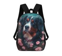 sinyumoney Bernese Mountain Dog Fable Backpack School Backpack Kids School Bag Large Capacity Kids Backpack for School Rucksack 3D Book Bag Gifts for Kids 17inch