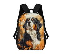 sinyumoney Bernese Mountain Dog in Autumn Landscape Rucksack Daypacks Business Backpack Water Resistant Bookbag for Girl, Teen Girls 17inch