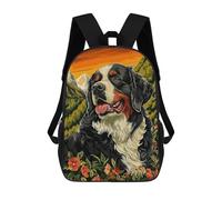 sinyumoney Bernese Mountain Dog in Mountain Landscape Backpack School Secondary Causal Travel High School Bags for Campus Outdoor Travel Sports 17inch