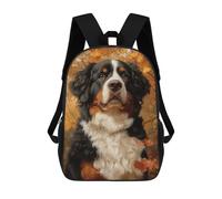 sinyumoney Bernese Mountain Dog Portrait School Bags Work Laptop Backpack Rucksack Bag for Camping Outdoor Adventures And Daily Travel 17inch