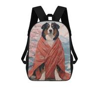 sinyumoney Bernese Mountain Geisha Backpack School Bag Business Durable Laptop Bag- Perfect for Travel, Work And Daily Use 17inch