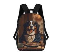 sinyumoney Bernese Mountain Japanese Backpack School Bag Water Resistant Travel Backpack Computer Bag for Camping Outdoor Adventures And Daily Travel 17inch