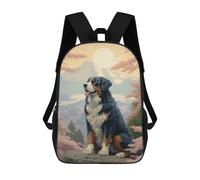 sinyumoney Bernese Mountain Mt Fuji School Backpack Lightweight Schoolbag Dayback Bookbag College for Teenage Girls Boys Women Men 17inch
