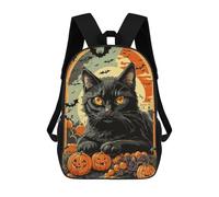 sinyumoney Bewitched by Midnight 3D Printed 17inch School Bag Children's School Backpack Travel Backpacks Casual Fashion Bag for Kids School Students