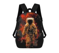 sinyumoney Beyond Earth Backpacks Kids 17inch School Backpack School Bag 3D Printed School Bag for Boys Elementary And Middle School Students