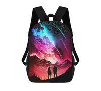sinyumoney Beyond The Cosmos Kids Backpack Fashion Fun Backpack Book Bag for Boys And Teenager 3D Printed School Bags for Boys 17inch