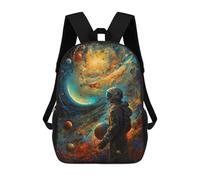 sinyumoney Beyond The Horizon Backpacks Kids Student Schoolbag 3D Printed Backpacks Elementary And Middle School Students Backpacks for Boys Girls 17inch