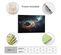 sinyumoney Beyond The Horizon Galaxy Art Work for Home Walls Wall Decor Ready to Hang for Bathroom Toilet Decor Large Canvas Wall Art for Living Room 16x24inch(40x60cm)