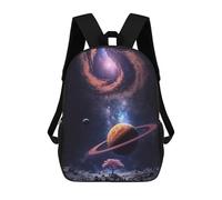 sinyumoney Beyond The Rings Backpack with Pocket 3D Printed Backpacks, Travel Rucksacks Book Bags Kids School Bag 17inch