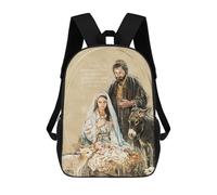 sinyumoney Bible Luke 2 11 Backpack School Large School Backpack for Boys - Perfect for Travel, Work And Daily Use 17inch