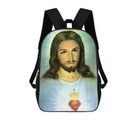 sinyumoney Bible Verse Religion Jesus School Backpack Water Resistant Travel Backpack Computer Bag - Perfect for Travel, Work And Daily Use 17inch