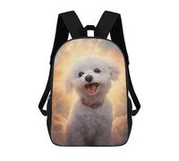 sinyumoney Bichon Frise School Bags Work Laptop Backpack Rucksack Bag for Camping Outdoor Adventures And Daily Travel 17inch