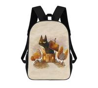 sinyumoney Big Cat Rucksack Large School Backpack for Boys - Perfect for Travel, Work And Daily Use 17inch