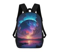 sinyumoney Big Planet in Space Backpack School Bag Backpack For Girls Boys Backpacks Large Capacity Kids Backpack Lightweight School Bags For Kids Students 17inch