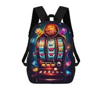 sinyumoney Big Win on Slotmachine Backpack School Bag Water Resistant Travel Backpack Computer Bag for Teenage Girls Boys Women Men 17inch