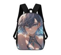 sinyumoney Bikini Girl Pool Day School Bag 3D Printed Backpacks Fashion Kids School Backpack Boys Rucksacks for Boys Middle School Students 17inch