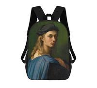 sinyumoney Bindo Altoviti by Raphael Children's School Backpack 3D Printed for Kids Travel Rucksacks Book Bags Kids School Bag 17inch