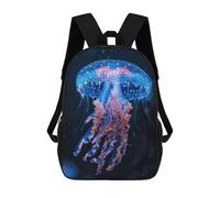 sinyumoney Bioluminescent Beauty Backpacks Kids School Backpack School Bag 3D Printed School Bag for Boys Elementary And Middle School Students 17inch