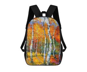 sinyumoney Birches in The Sun School Backpack Daypacks Business Backpack Water Resistant Bookbag for Campus Outdoor Travel Sports 17inch