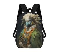 sinyumoney Bird Shaman Children's Backpacks School Backpack 3D Printed Backpack for Kids Travel Rucksacks Book Bags Kids School Bag 17inch