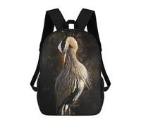 sinyumoney Birds Art New Watercolort Backpack Kids School Backpack School Bag 3D Printed Fashion School Bag for Boys Elementary And Middle School Student 17inch