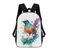 sinyumoney Birds Kids School Backpack 3D Printed Backpacks Fashion School Bag Rucksacks for Boys Elementary And Middle School Students 17inch