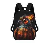 sinyumoney Birds Legend Kids Backpack Fashion Fun Backpack Book Bag for Boys And Teenager 3D Printed School Bags for Boys 17inch