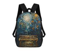 sinyumoney Birds on Piano Rucksack School Secondary High School College Backpack Travel for Camping Outdoor Adventures And Daily Travel 17inch