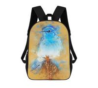 sinyumoney Birds Watercolor School Bags School Secondary High School College Backpack Travel for Men, Women & Teenage Boys 17inch