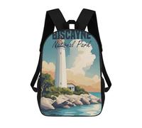 sinyumoney Biscayne National Park Children's Backpacks School Backpack 3D Printed Backpack for Kids Travel Rucksacks Book Bags Kids School Bag 17inch