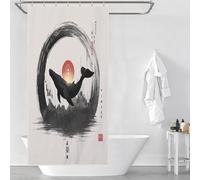 sinyumoney Bitcoin Whale Market Trend Analysis Shower Curtain for Bathroom Thicken Durable Polyester Anti-Mould Proof Resistant for Home Bathroom Toile Hotel Decor 35.43x70.87Inch（90x180cm）