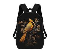 sinyumoney Black And Gold Cardinal School Backpack Lightweight Schoolbag Dayback Bookbag College for Men, Women & Teenage Boys 17inch