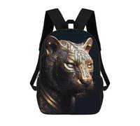 sinyumoney Black And Gold Tiger Backpack School Bag Travel College Rucksack Backpacks for Camping Outdoor Adventures And Daily Travel 17inch