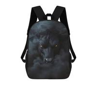 sinyumoney Black Bull in Smoke Backpack School Bag Lightweight Schoolbag Dayback Bookbag College for Men/Women 17inch