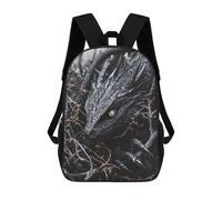 sinyumoney Black Dragon Fantasy Artwork School Backpack Business Durable Laptop Bag for Camping Outdoor Adventures And Daily Travel 17inch