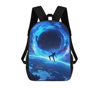 sinyumoney Black Hole Astronaut Rucksack School Secondary High School College Backpack Travel for Campus Outdoor Travel Sports 17inch