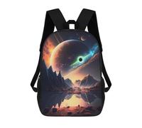 sinyumoney Black Hole Galactic Realm Children's Backpacks 17inch School Backpack 3D Printed Bag Bookbag for Kids Travel Rucksacks Boy Girl Book Bags Kids School Bag