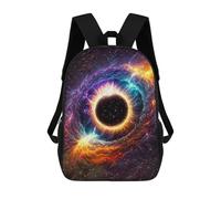 sinyumoney Black Hole Nebula Backpack Kids School Bag Boys Cartoon 3D Print Students Schoolbag Laptop Daypack for Boys Girls 17inch
