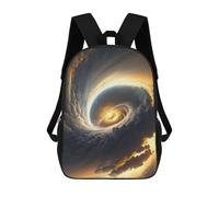 sinyumoney Black Hole Spiral Clouds Backpack School Bag Lightweight Airport College Students Back Pack for School/Work/Travel 17inch