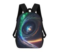sinyumoney Black Hole Spiral Galaxy Backpack School Bag Large School Backpack for Boys - Perfect for Travel, Work And Daily Use 17inch