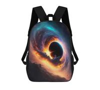 sinyumoney Black Hole Swirl Children's School Backpack Fashion Casual Children's Backpacks 3D Printed School Bags Boy Large Backpack 17inch
