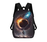 sinyumoney Black Hole V1 Kids Backpack Fashion Fun Backpack Book Bag for Boys And Teenager 3D Printed School Bags for Boys 17inch