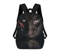 sinyumoney Black Jaguar Cub Backpack School Bag Lightweight Airport College Students Back Pack for Men, Women & Teenage Boys 17inch