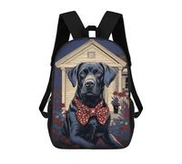 sinyumoney Black Labrador Backpack School Bag Backpack For Girls Boys Backpacks Large Capacity Kids Backpack Lightweight School Bags For Kids Students 17inch