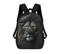 sinyumoney Black Lion King Art Print Rucksack Water Resistant Computer Rucksack for Camping Outdoor Adventures And Daily Travel 17inch