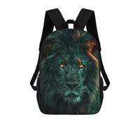 sinyumoney Black Lion King Majestic Wildlife Photography School Backpack High Secondary School Bags Casual Backpack for Girl, Teen Girls 17inch