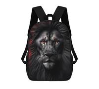 sinyumoney Black Lion Majesty Backpack School Bag Computer Rucksack for School/Work/Travel for Boys/Girls/Teenagers 17inch