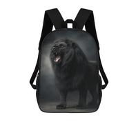 sinyumoney Black Lion Roar Sound Effect-1 School Bags School Secondary High School College Backpack Travel for Boys/Girls/Teenagers 17inch