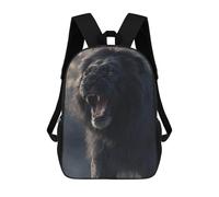 sinyumoney Black Lion Roar Sound Effect Backpack School Work Business College School for Men, Women & Teenage Boys 17inch