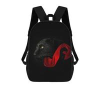 sinyumoney Black Panther 17 Inch School Bag Backpack Teen Schoolbag 3D Printing Adjustable Schoolbag Fashion Pocket Bag for Kids Boys Girls Students